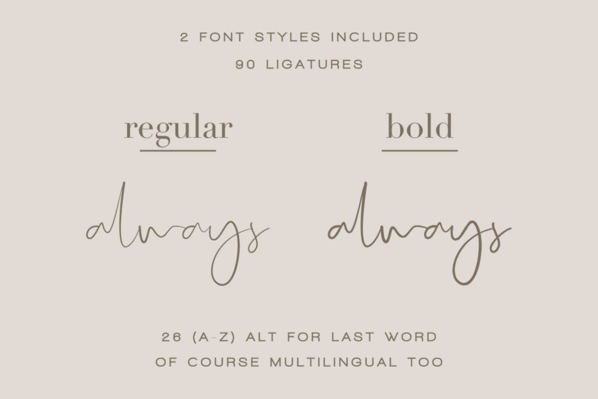 Real Kindly - Signature Script alternate