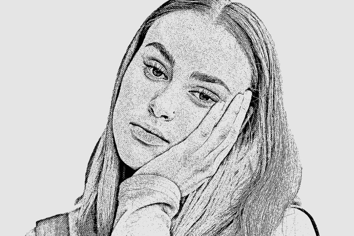 Stipple Effect FREE Photoshop Action alternate