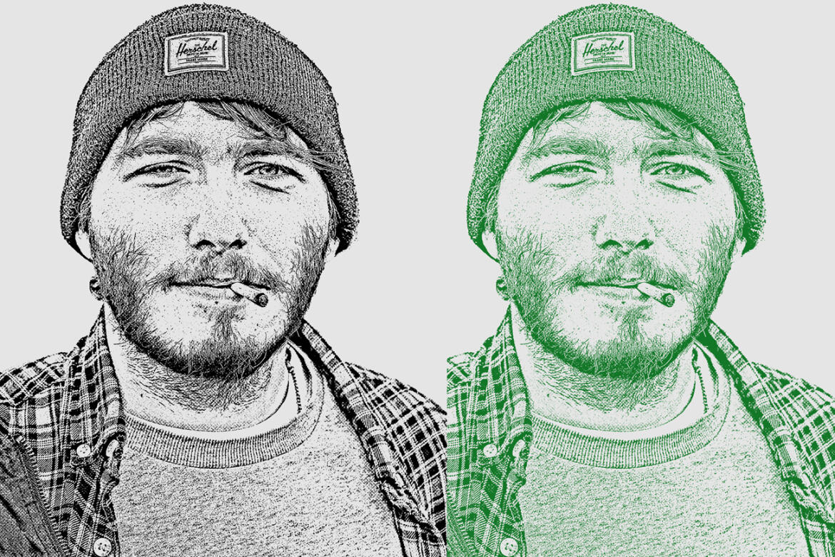 Stipple Effect FREE Photoshop Action - view 3