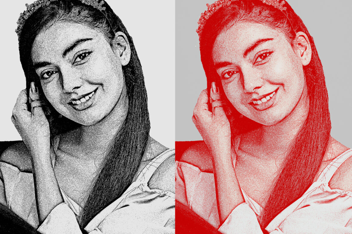 Stipple Effect FREE Photoshop Action - view 10