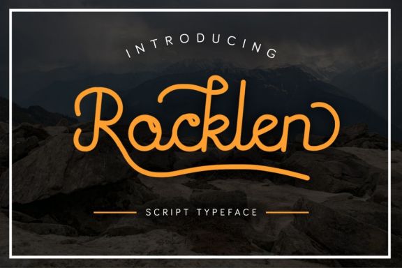 Rocklen Monoline Script
