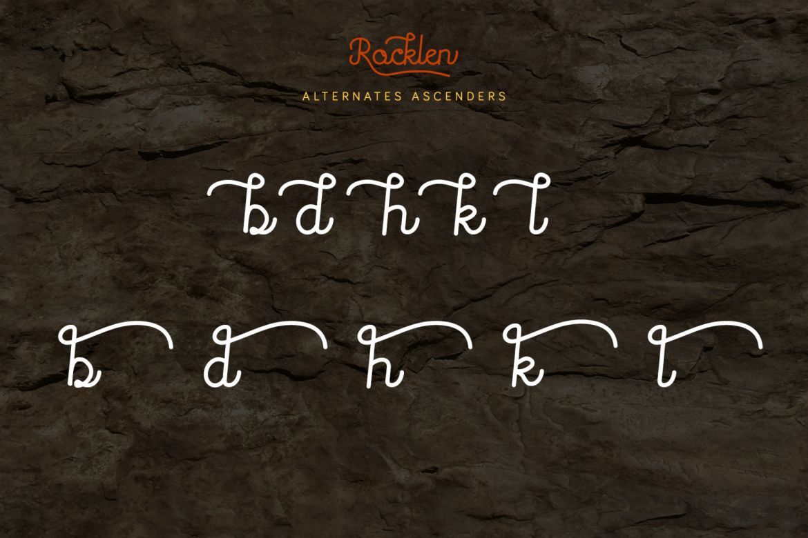 Rocklen Monoline Script - view 7