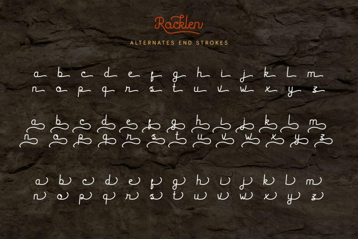 Rocklen Monoline Script - view 9