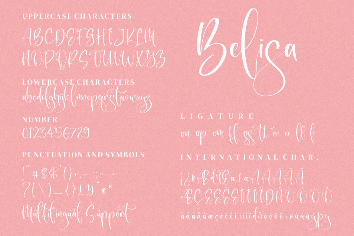 Belisa - FREE Script Font - view 7