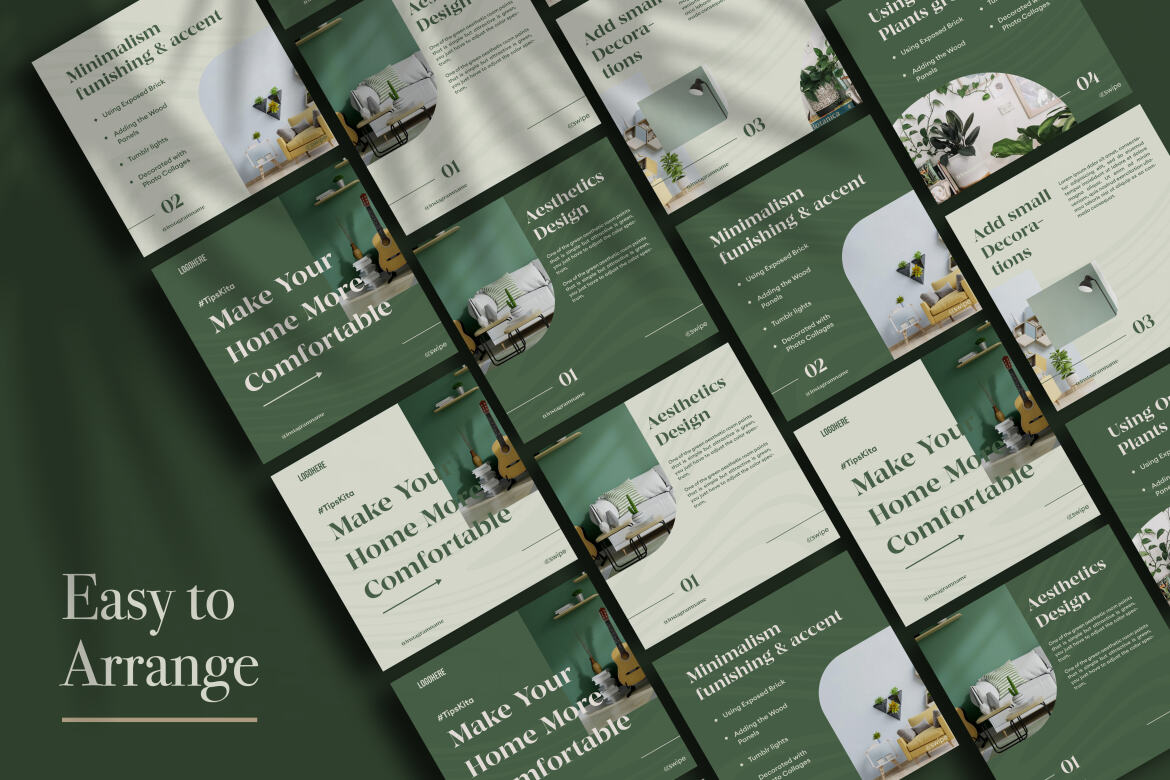 Instagram carousel microblog FREE templates alternate