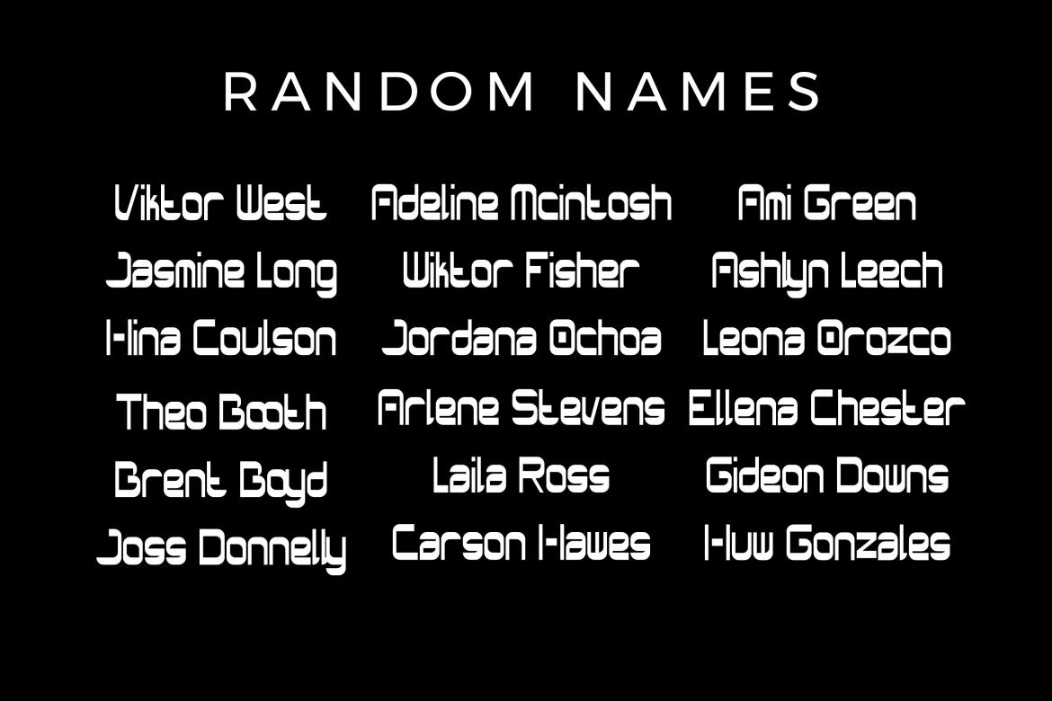 roronoa - Sans serif FREE font - view 4