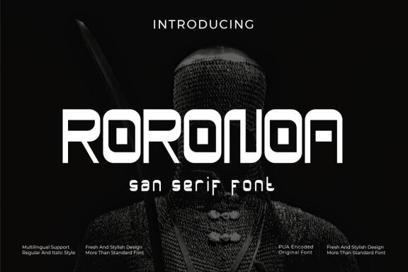 roronoa - Sans serif FREE font