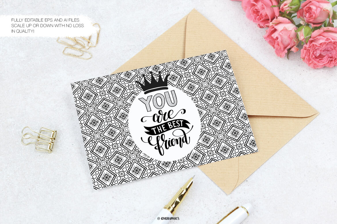 FREE Black and White Vector Patterns and Digital Papers Set 1 - view 7