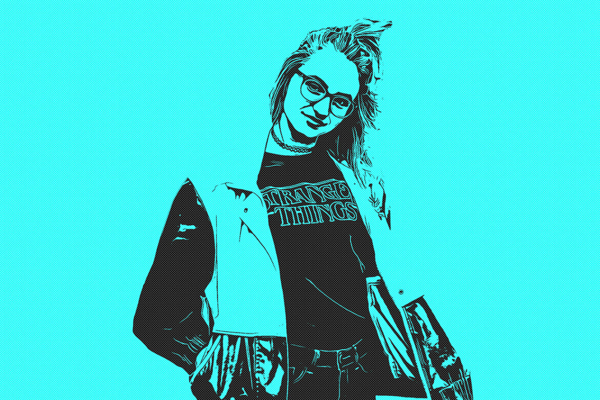 Vector Graphic FREE Photoshop Action alternate