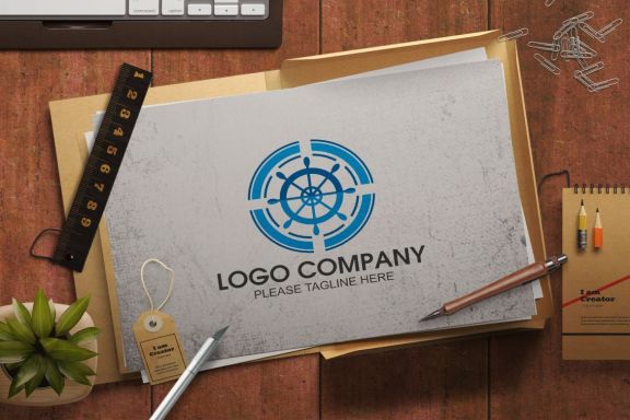 Navigation Wheel Logo - view 1