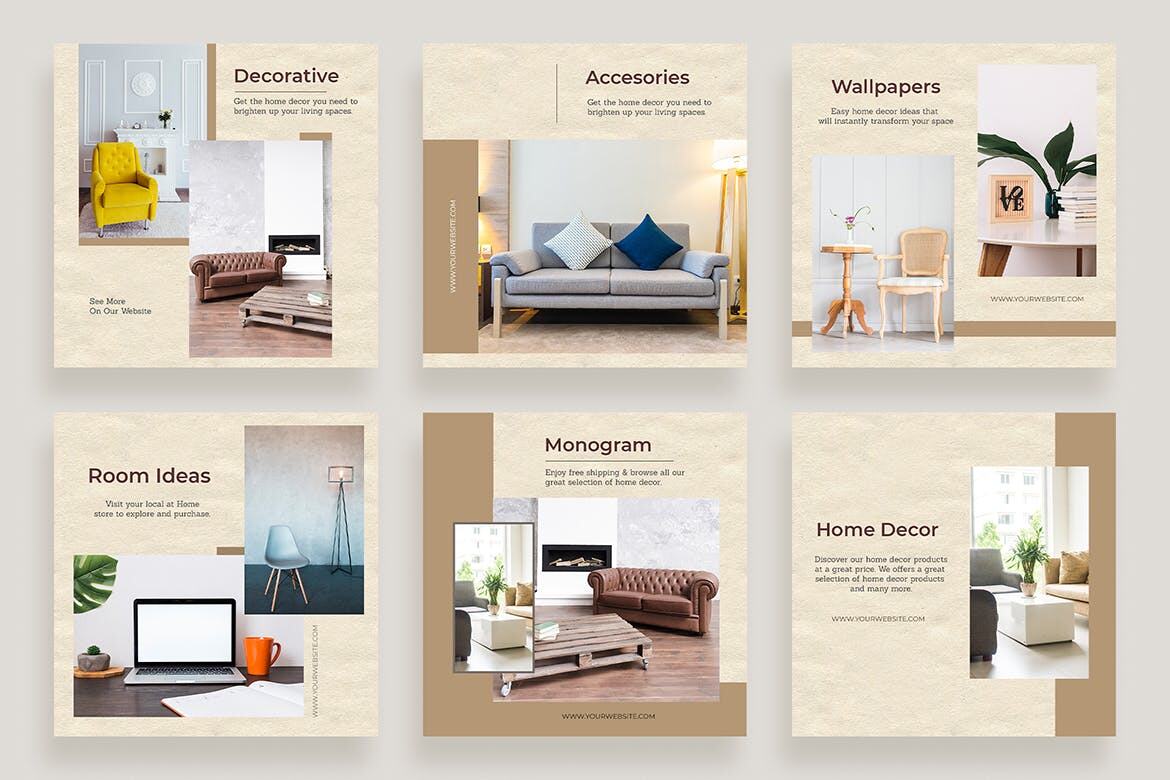 Decor FREE Instagram Post and Stories alternate