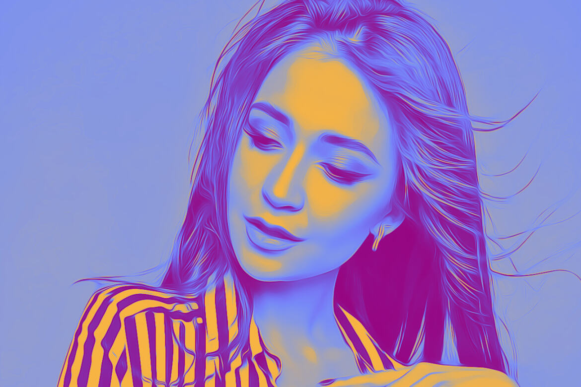 Oil Duotone FREE Photoshop Action - view 2