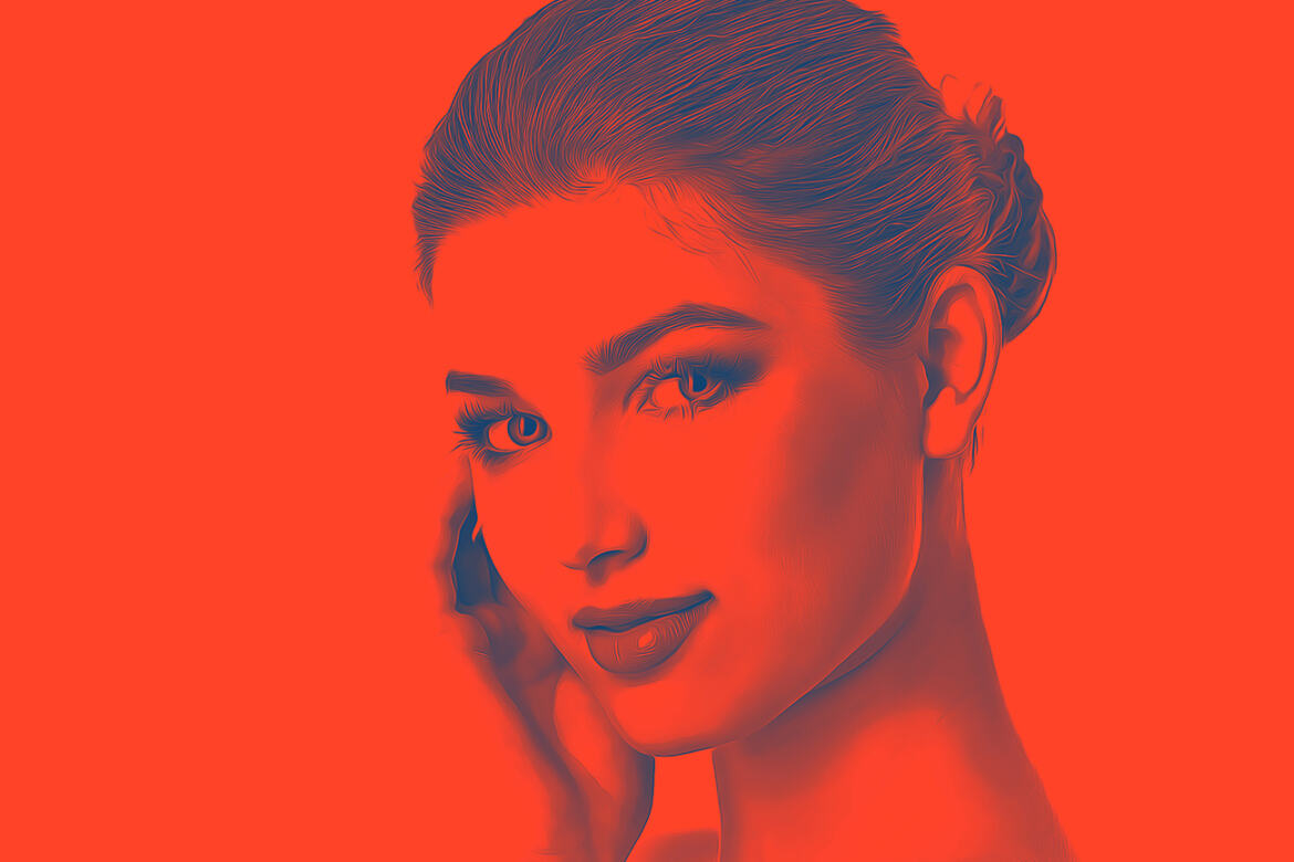 Oil Duotone FREE Photoshop Action - view 3