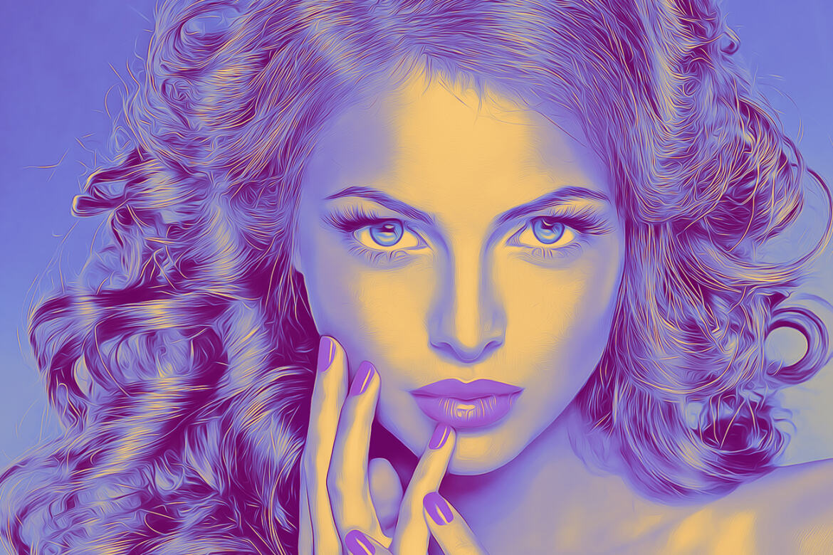 Oil Duotone FREE Photoshop Action - view 4