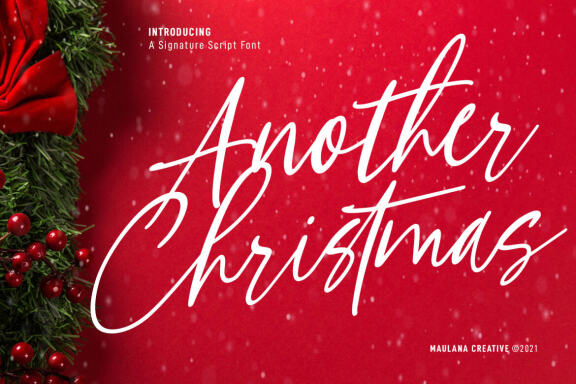 Another Christmas FREE Script Font