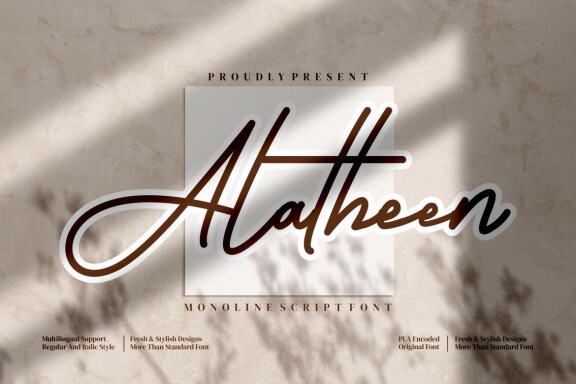 Alatheen FREE Signature Font