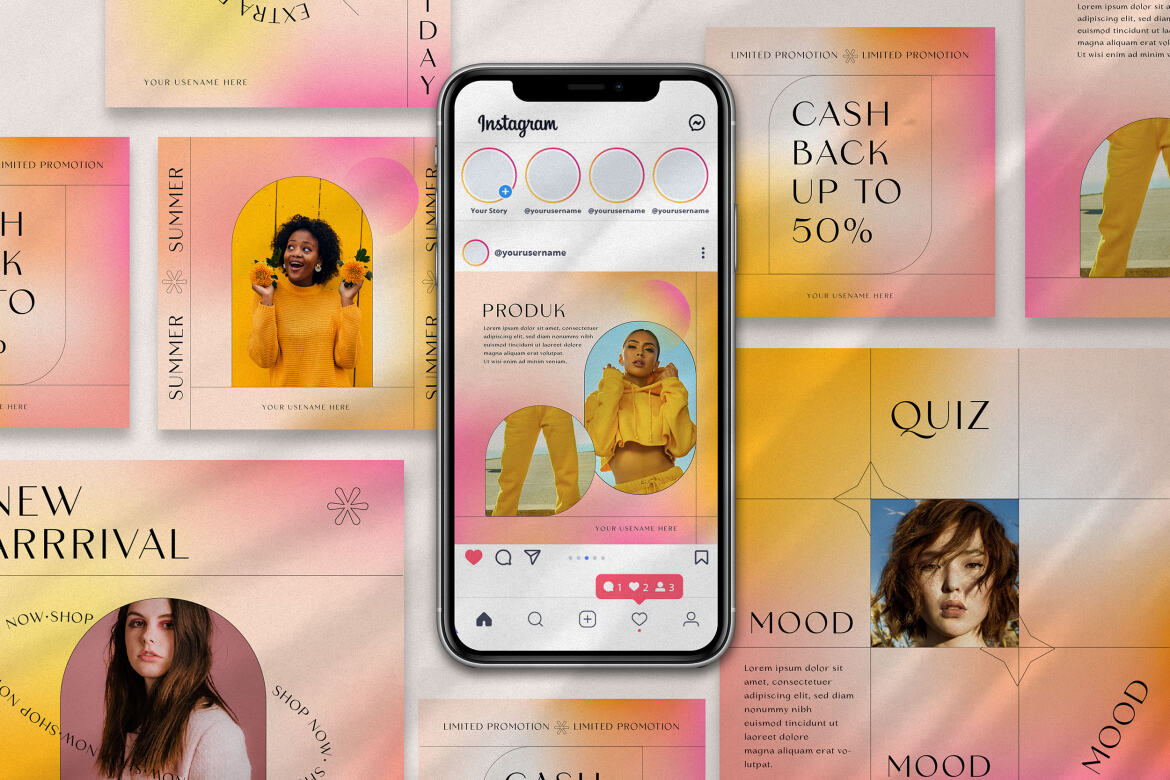FREE Minimalist Instagram Templates alternate