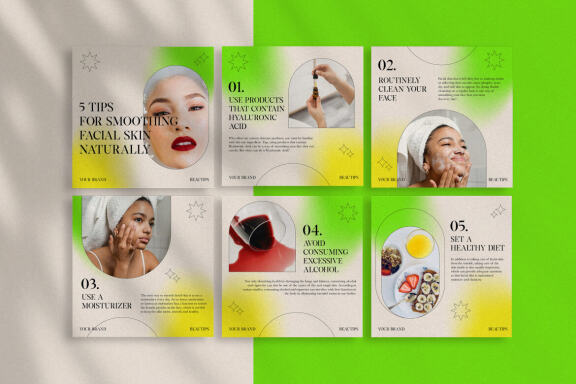 FREE Instagram Gradient Carousel Template