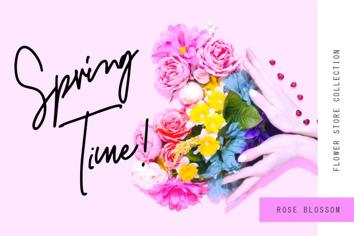 Butterfly Monoline Script - view 3