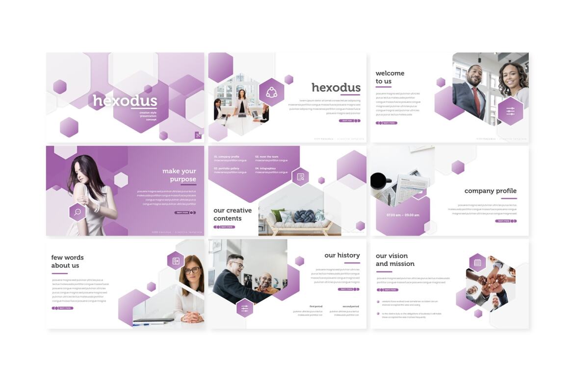 Hexodus FREE Keynote Template alternate