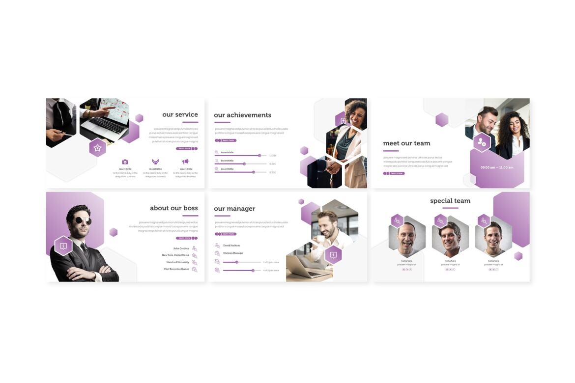 Hexodus FREE Keynote Template - view 3