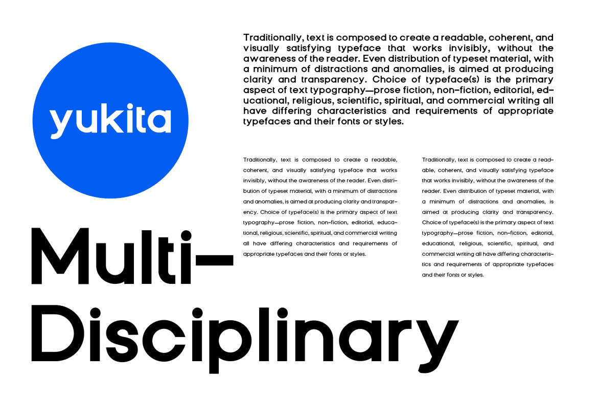 Yukita Sans FREE Font - view 8