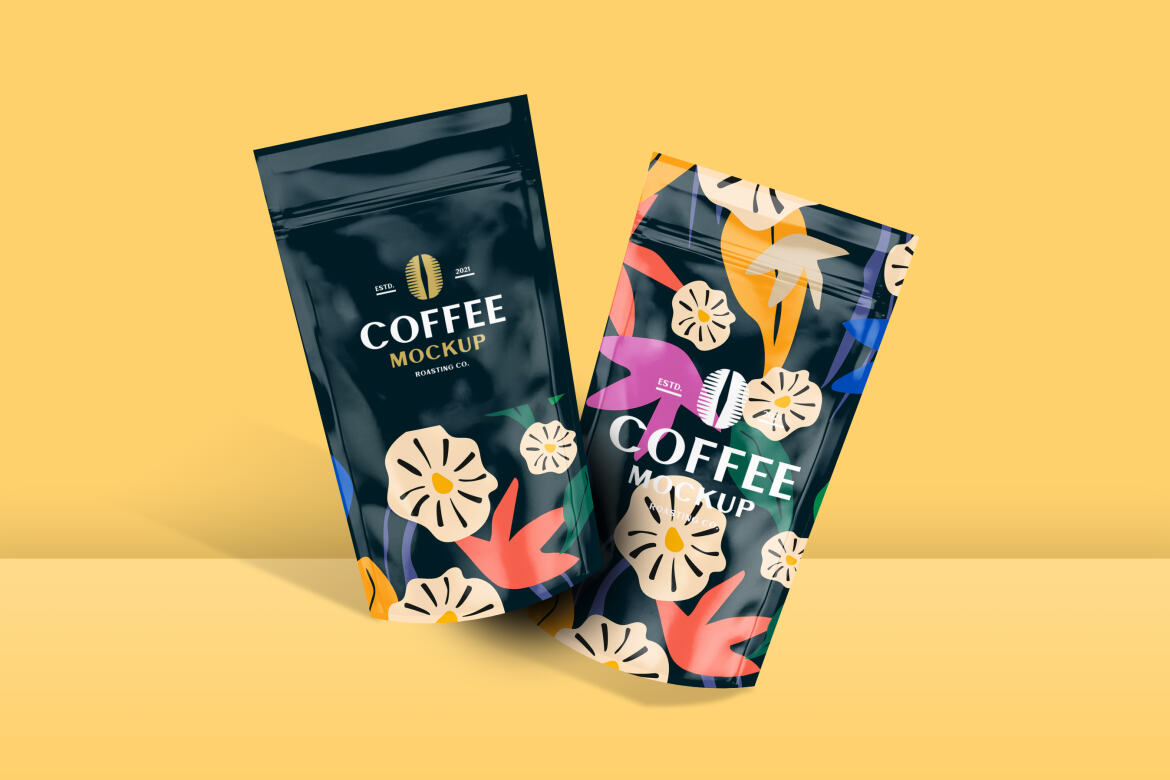 FREE Pouch Coffee mockup - view 3