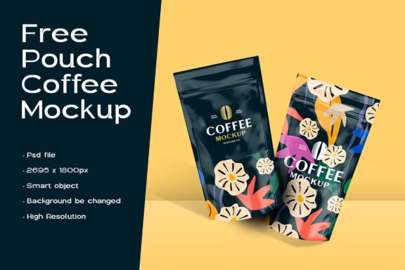 FREE Pouch Coffee mockup
