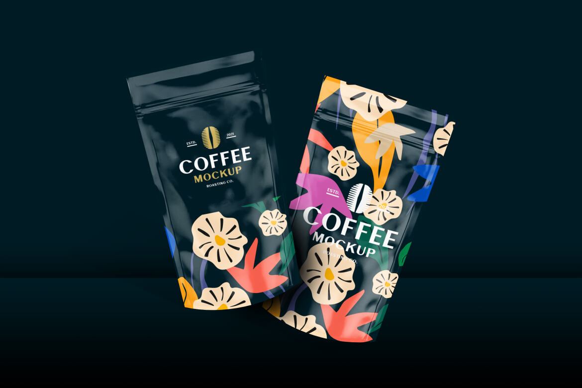 FREE Pouch Coffee mockup - view 4