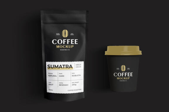 FREE Coffee Package Mockup