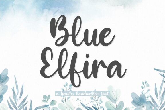 Blue Elfira FREE Font