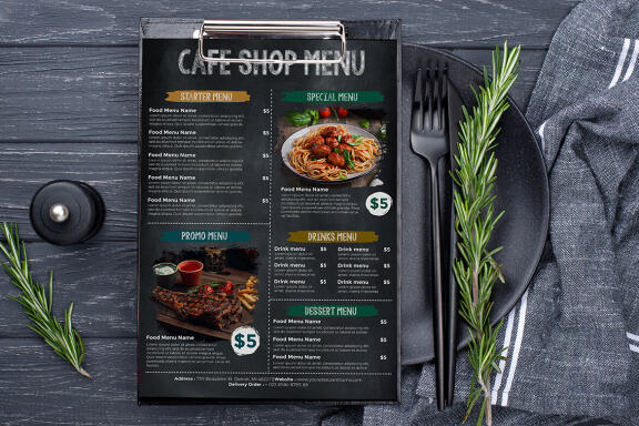 Cafe Menu FREE Template