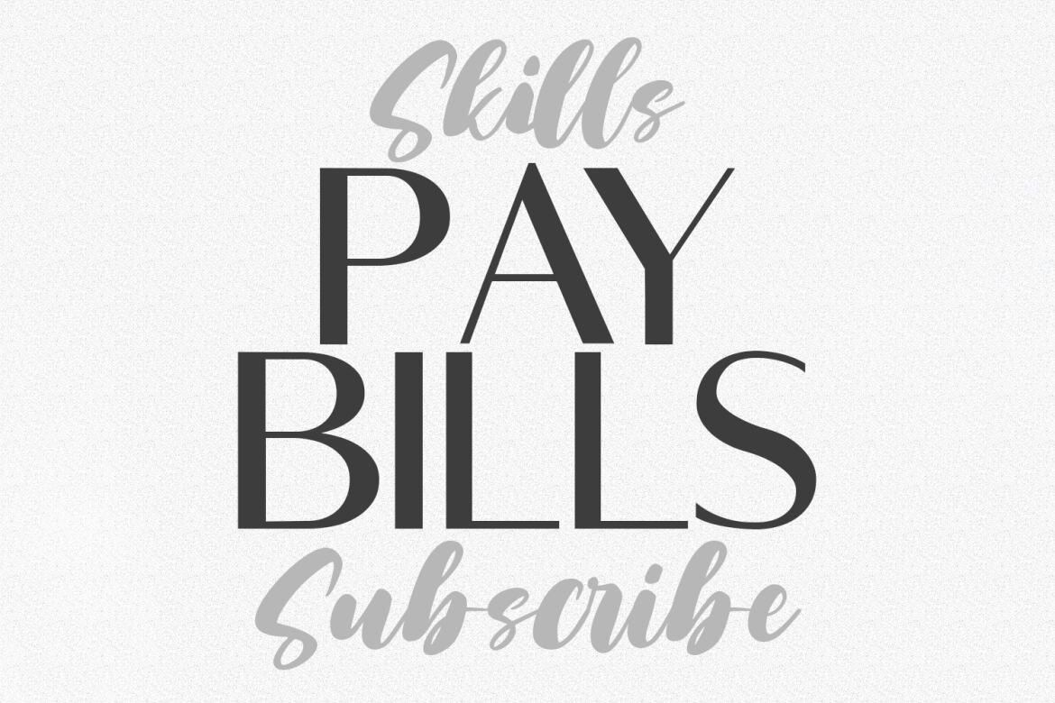 Silver Rainbow FREE Font Duo - view 10