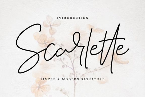 Scarlette - Simple and Modern Signature
