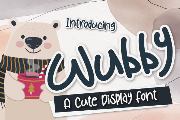 Wubby - a cute & FREE display font