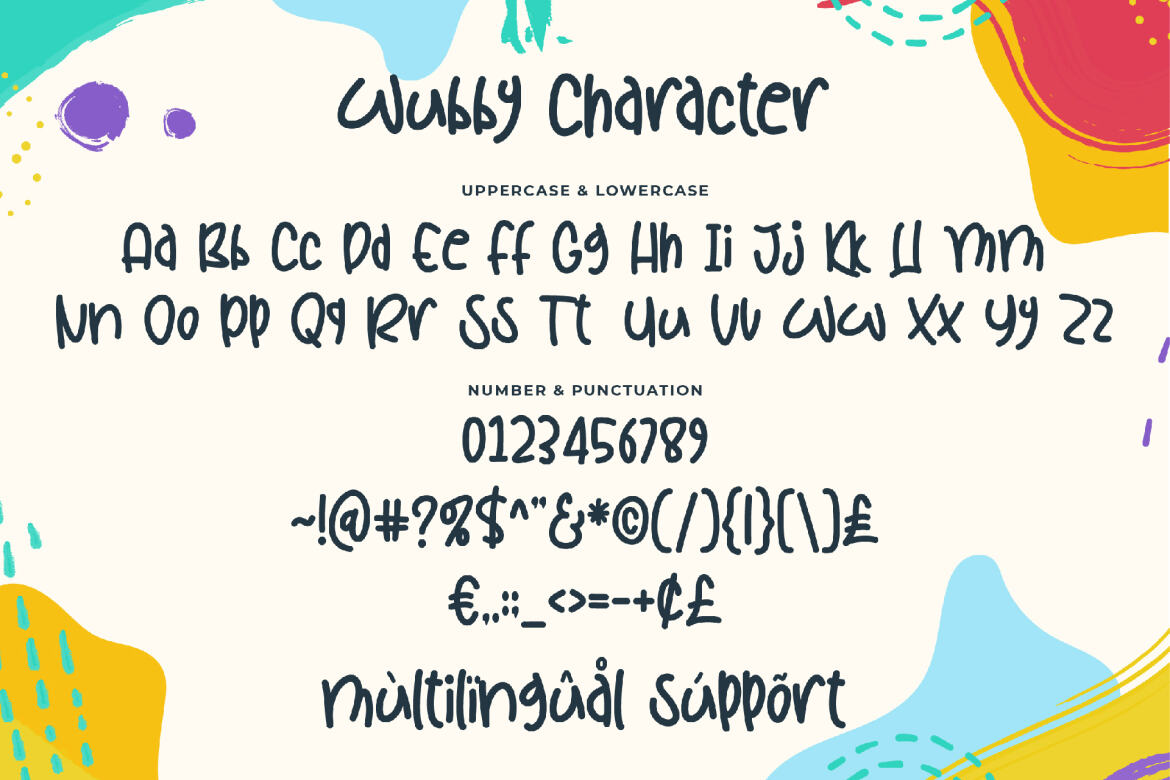 Wubby - a cute & FREE display font - view 9