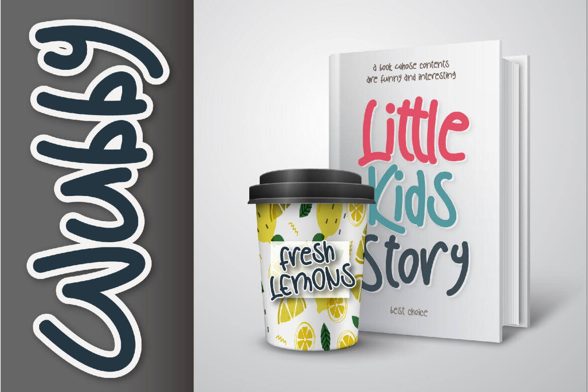 Wubby - a cute & FREE display font - view 4