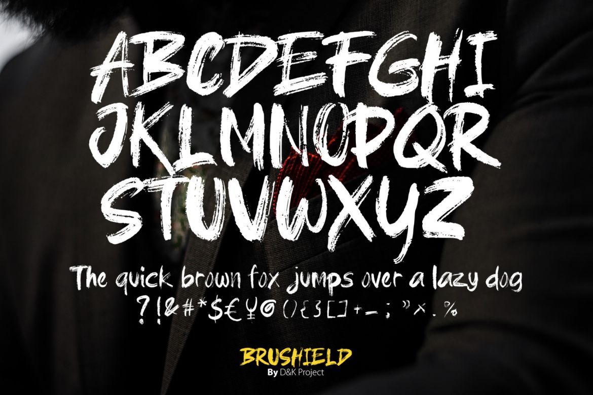 Brushield a brush font - view 4