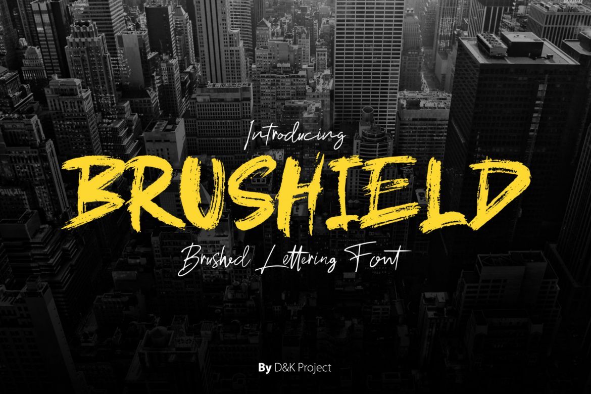 Brushield a brush font - view 5