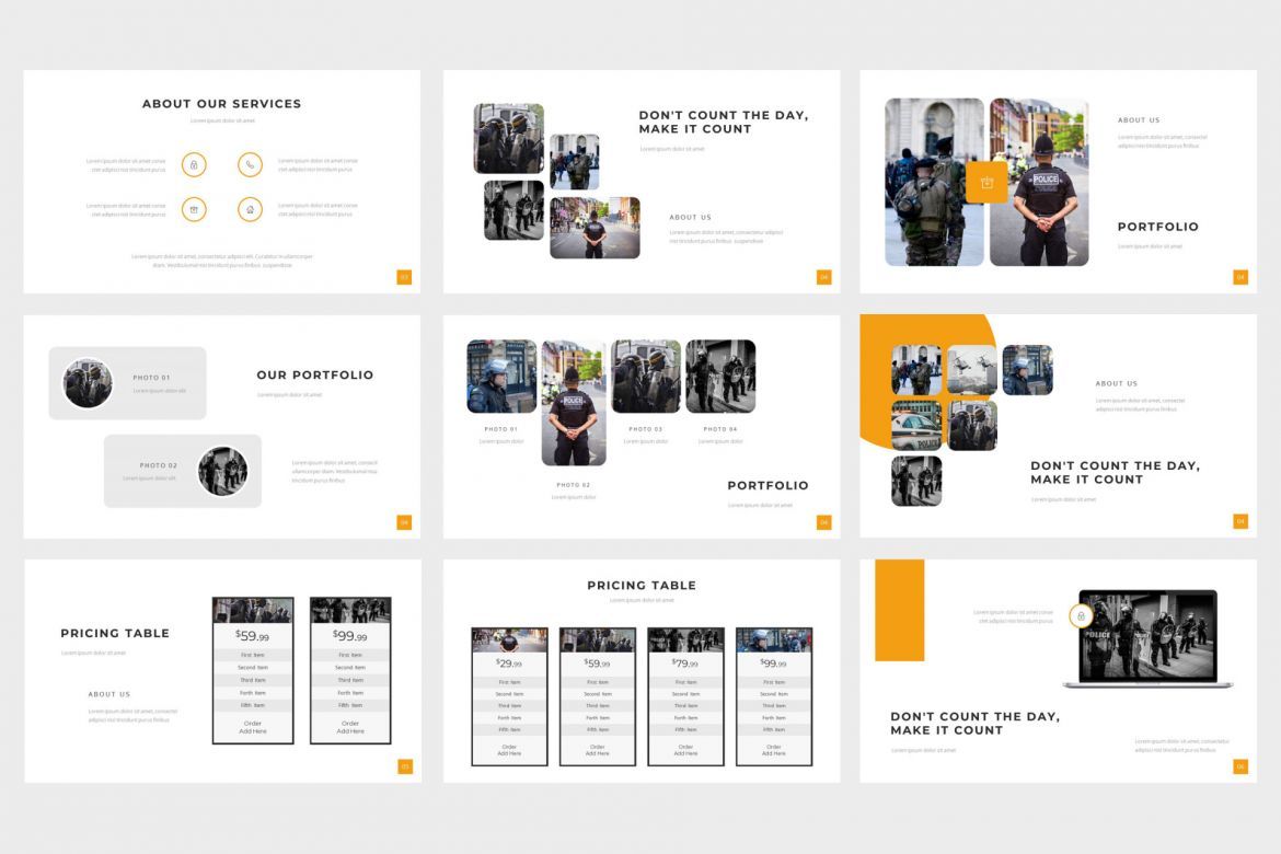 Kriing - Security PowerPoint Template alt