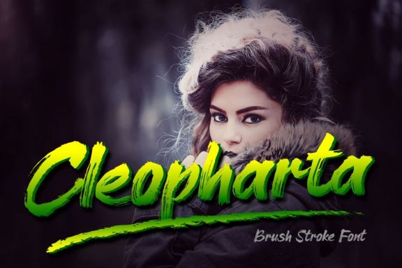 Cleopharta Brush Stroke Font