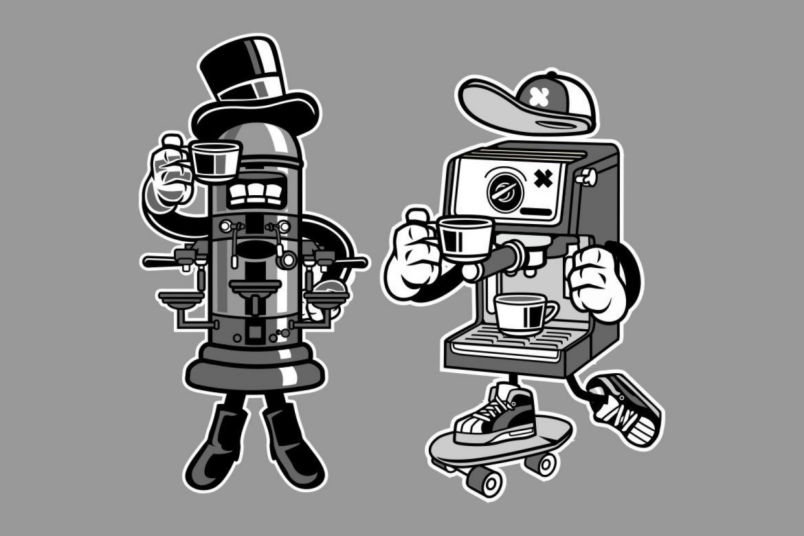 6 Coffee Cartoon Character - view 3