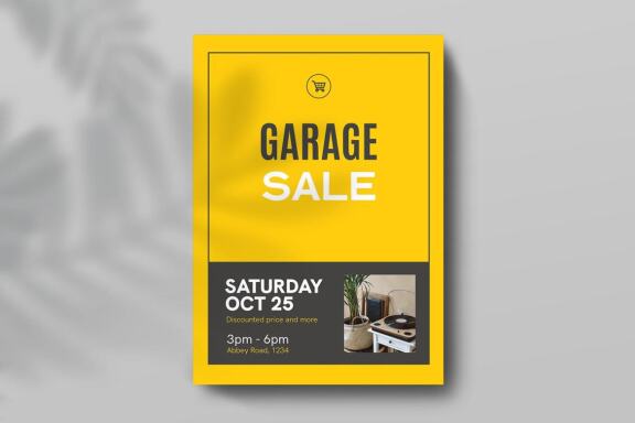 Garage Sale FREE Flyer Template