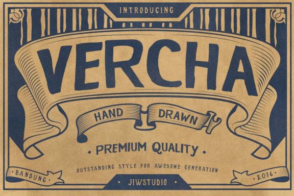 VERCHA Typeface