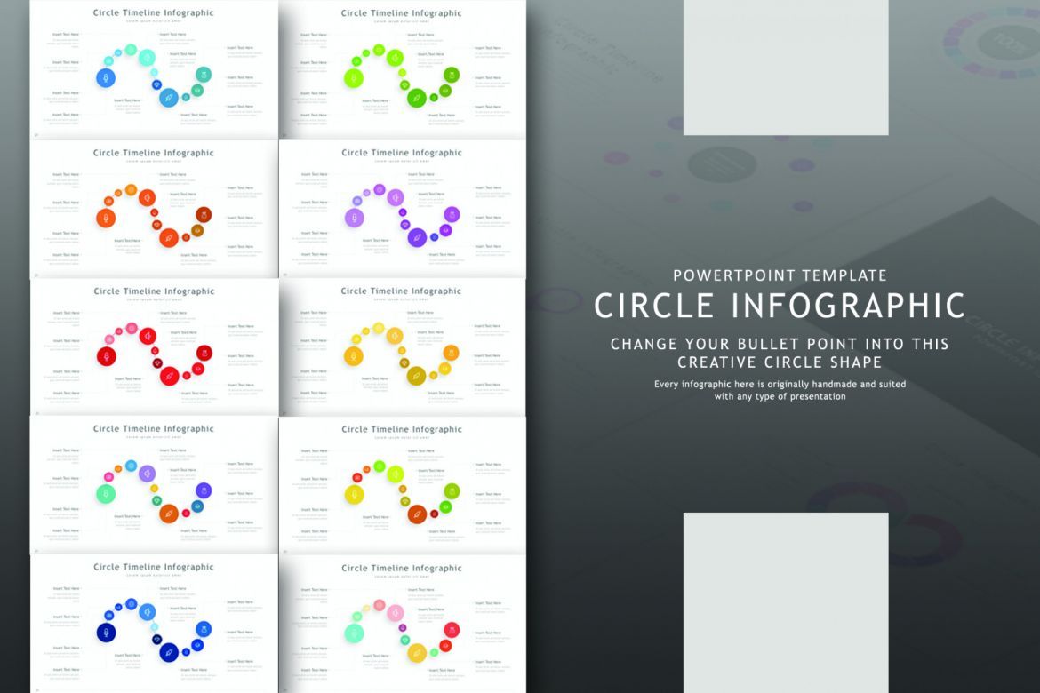 Circle Infographic Presentation Template alt