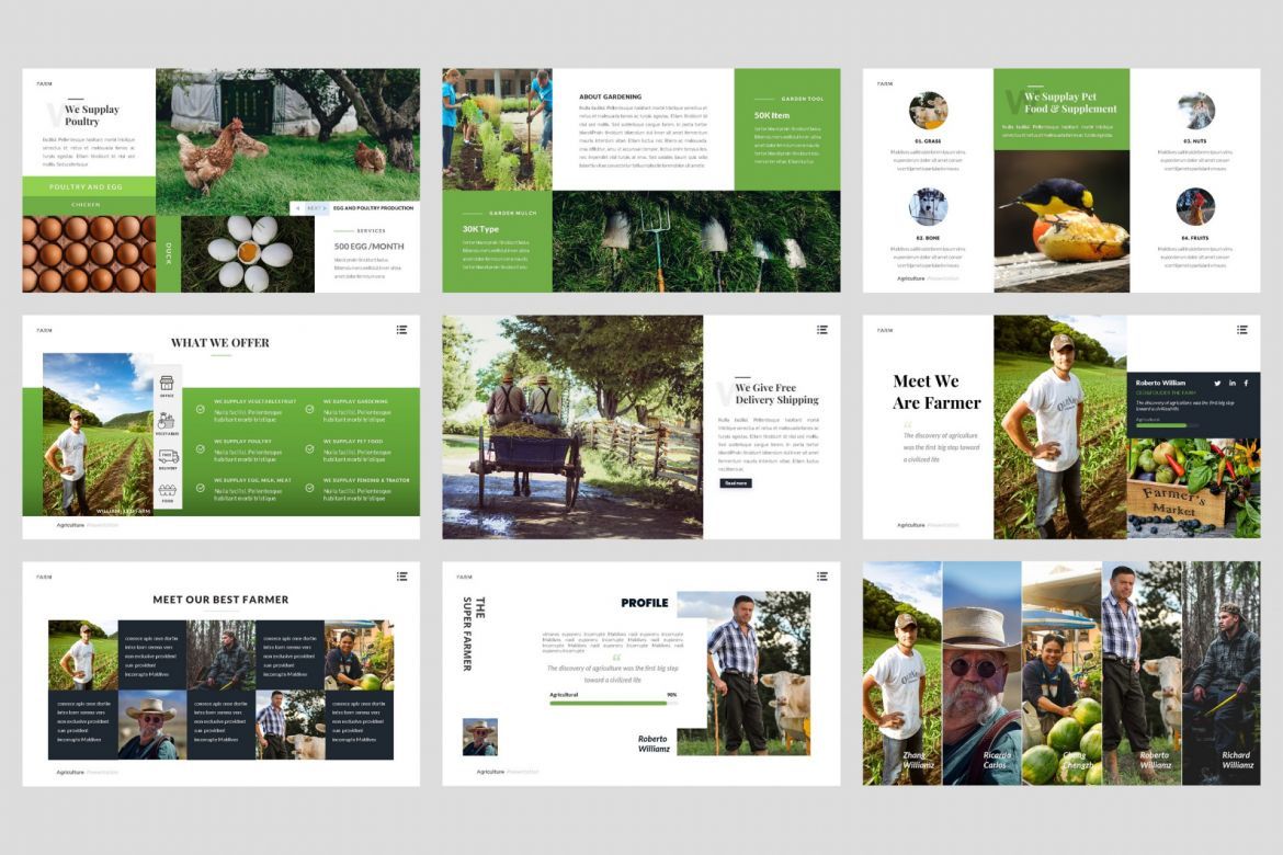 Farm-Agriculture Google Slide Template - view 3