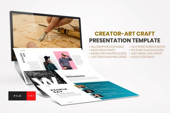 Creator-Art Craft PowerPoint Template