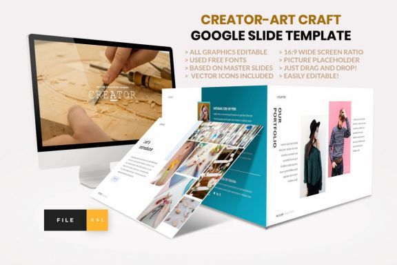 Creator-Art craft Google Slide Template