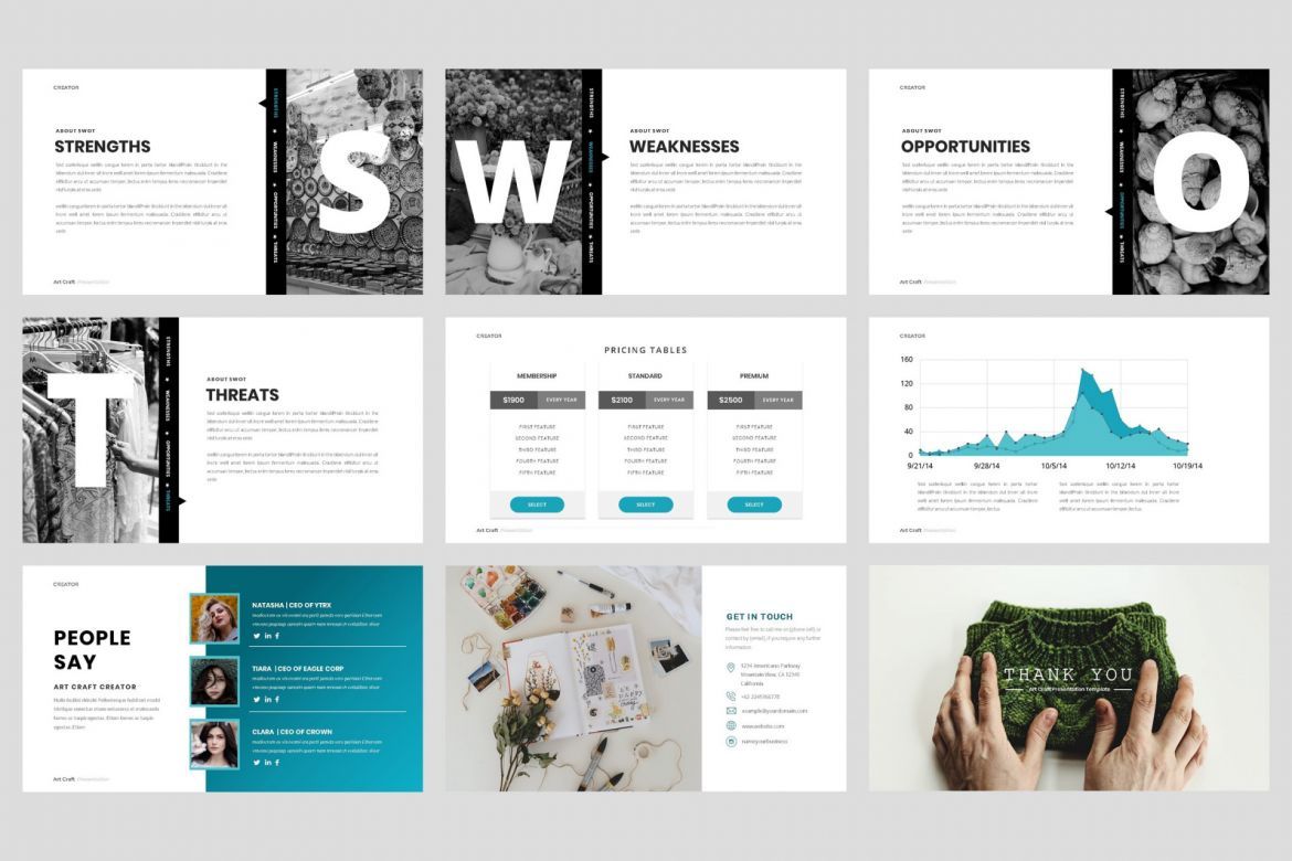 Creator-Art craft Google Slide Template - view 5