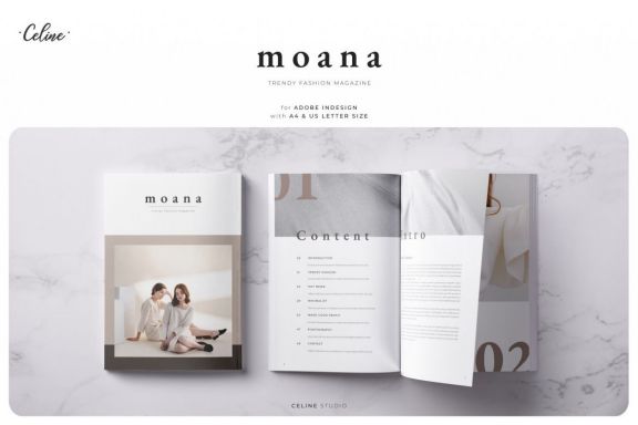 MOANA Fashion Magazine Template